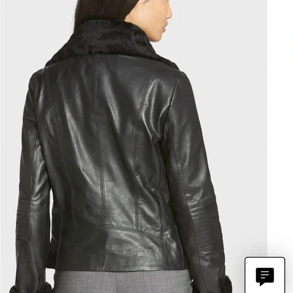 Badgley Mischka Leather Jacket - Picture 2 of 11